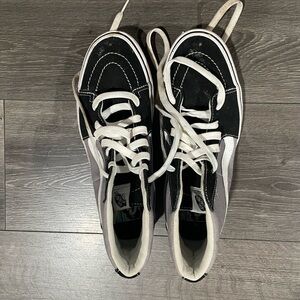 Vans Black and White High-Top Sneakers